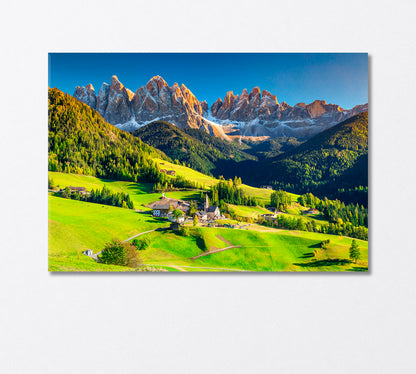 Magical Dolomites Alps Italy Canvas Print-Canvas Print-CetArt-1 Panel-24x16 inches-CetArt