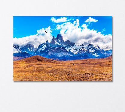 Famous Fitz Roy Range Canvas Print-Canvas Print-CetArt-1 Panel-24x16 inches-CetArt