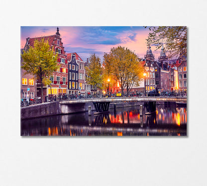 Red Light District Amsterdam Netherlands Canvas Print-Canvas Print-CetArt-1 Panel-24x16 inches-CetArt