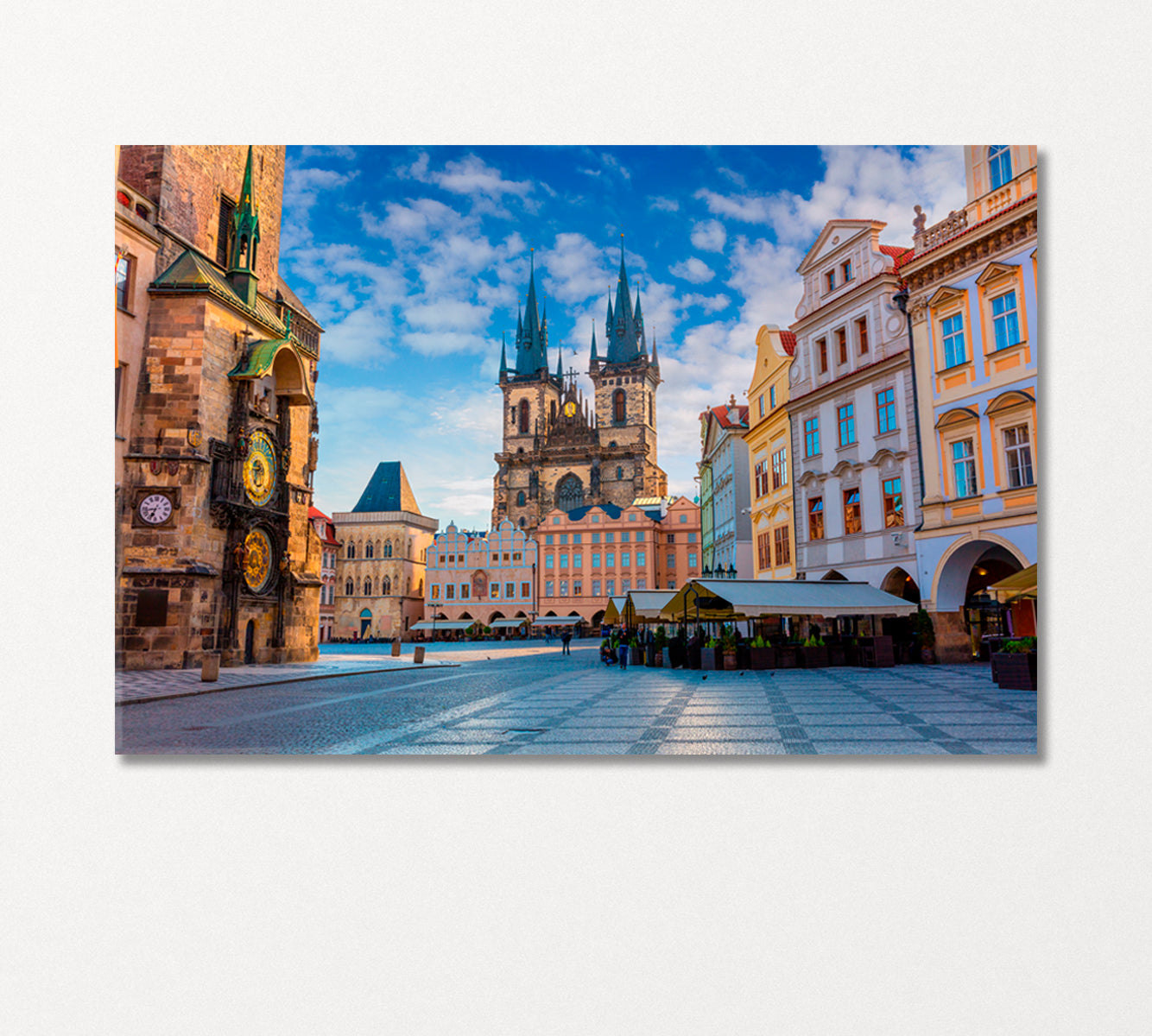 Old Town Square Prague Czech Republic Canvas Print-Canvas Print-CetArt-1 Panel-24x16 inches-CetArt