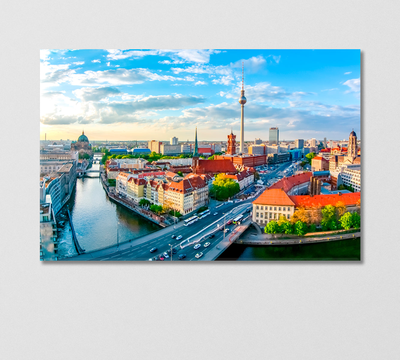 Berlin Cityscape Germany Canvas Print-Canvas Print-CetArt-1 Panel-24x16 inches-CetArt