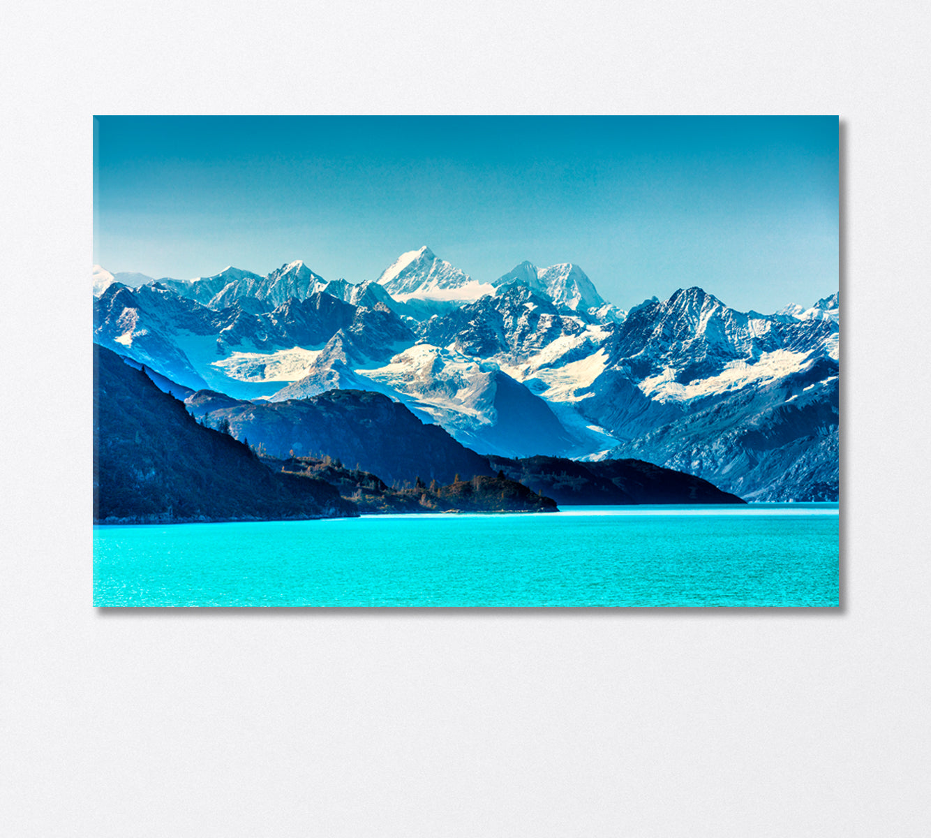 Snowy Alaska Mountains Canvas Print-Canvas Print-CetArt-1 Panel-24x16 inches-CetArt