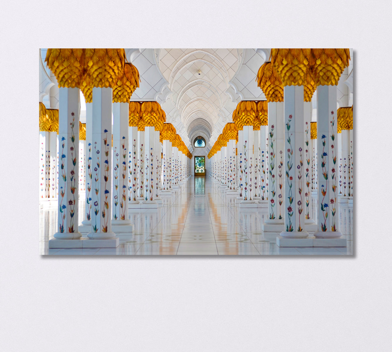 Sheikh Zayed Grand Mosque in Abu Dhabi UAE Canvas Print-Canvas Print-CetArt-1 Panel-24x16 inches-CetArt