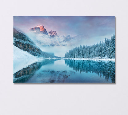 Winter in Banff National Park Canada Canvas Print-Canvas Print-CetArt-1 Panel-24x16 inches-CetArt