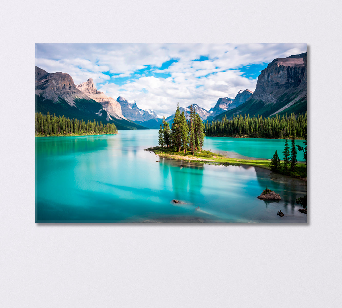 Jasper National Park with Maligne Lake Canada Canvas Print-Canvas Print-CetArt-1 Panel-24x16 inches-CetArt