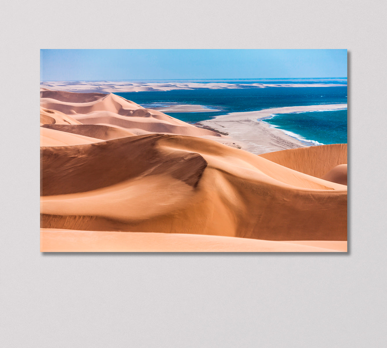 Namib Desert along Side the Atlantic Ocean Canvas Print-Canvas Print-CetArt-1 Panel-24x16 inches-CetArt