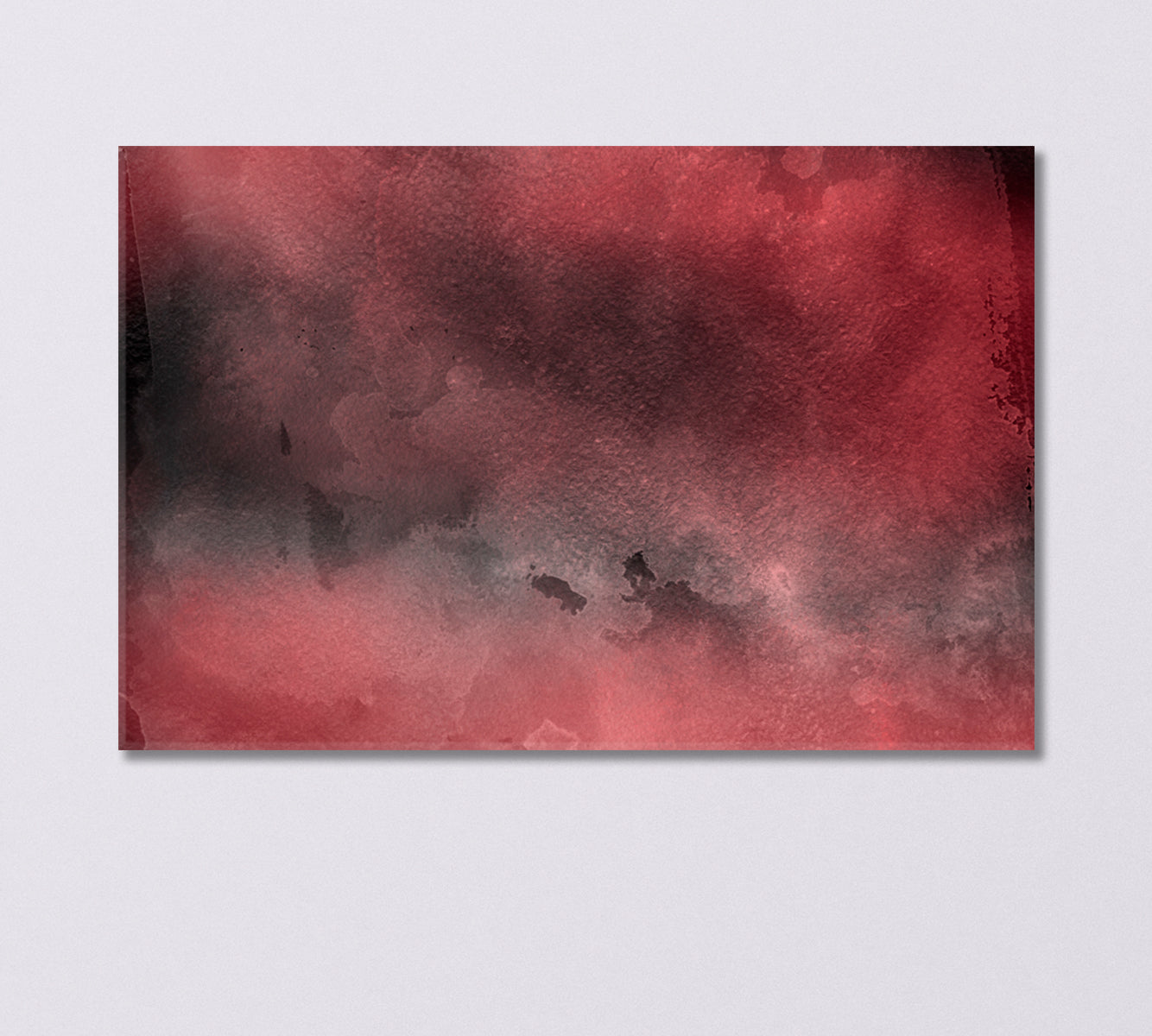 Abstract Red Watercolor Splatter Canvas Print-Canvas Print-CetArt-1 Panel-24x16 inches-CetArt