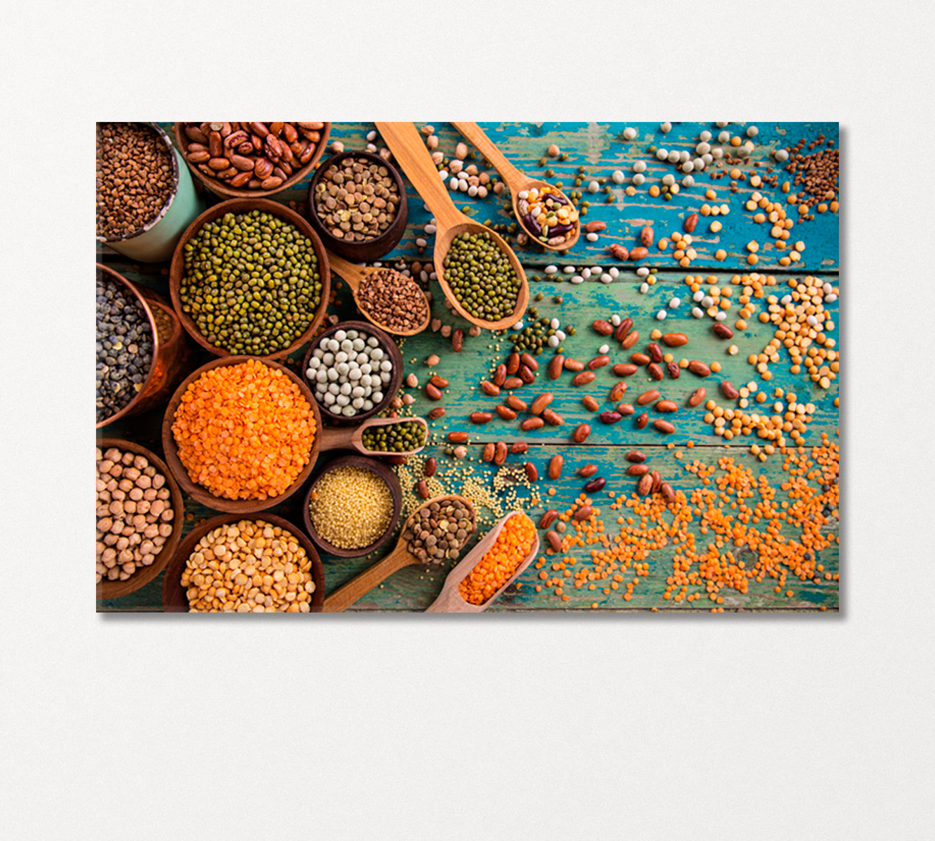 Various Legumes Canvas Print-Canvas Print-CetArt-1 Panel-24x16 inches-CetArt