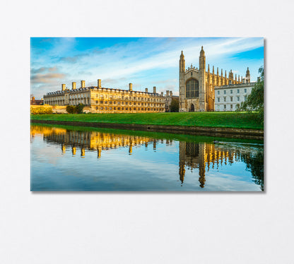 King's Chapel in Cambridge UK Canvas Print-Canvas Print-CetArt-1 Panel-24x16 inches-CetArt