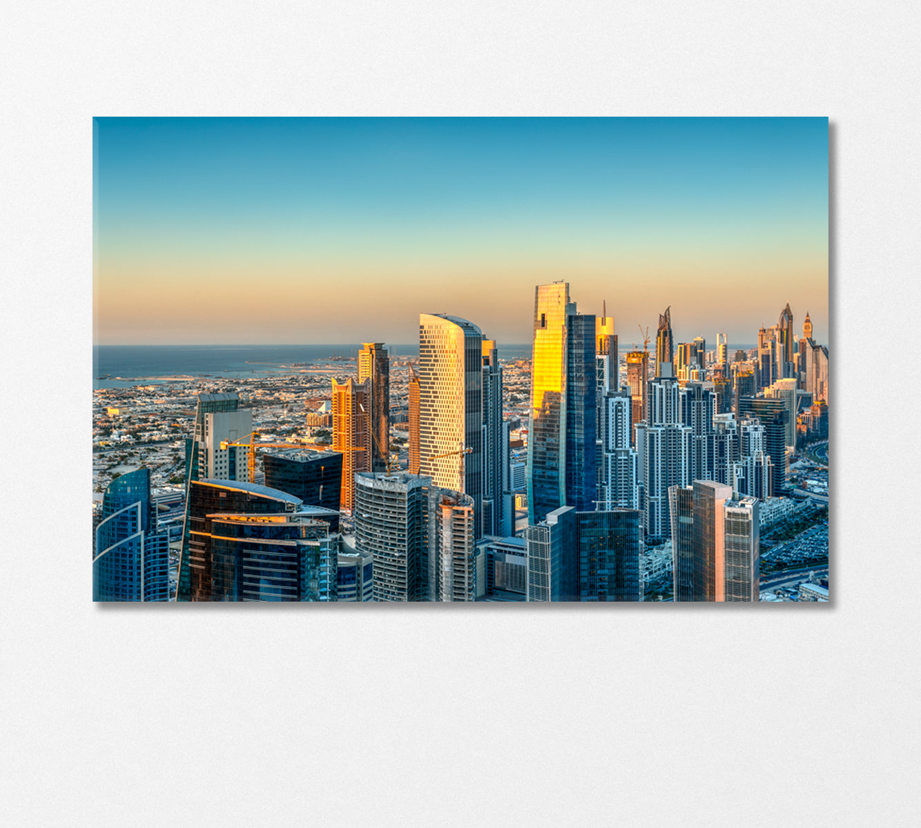 Business Bay Towers in Dubai Canvas Print-Canvas Print-CetArt-1 Panel-24x16 inches-CetArt