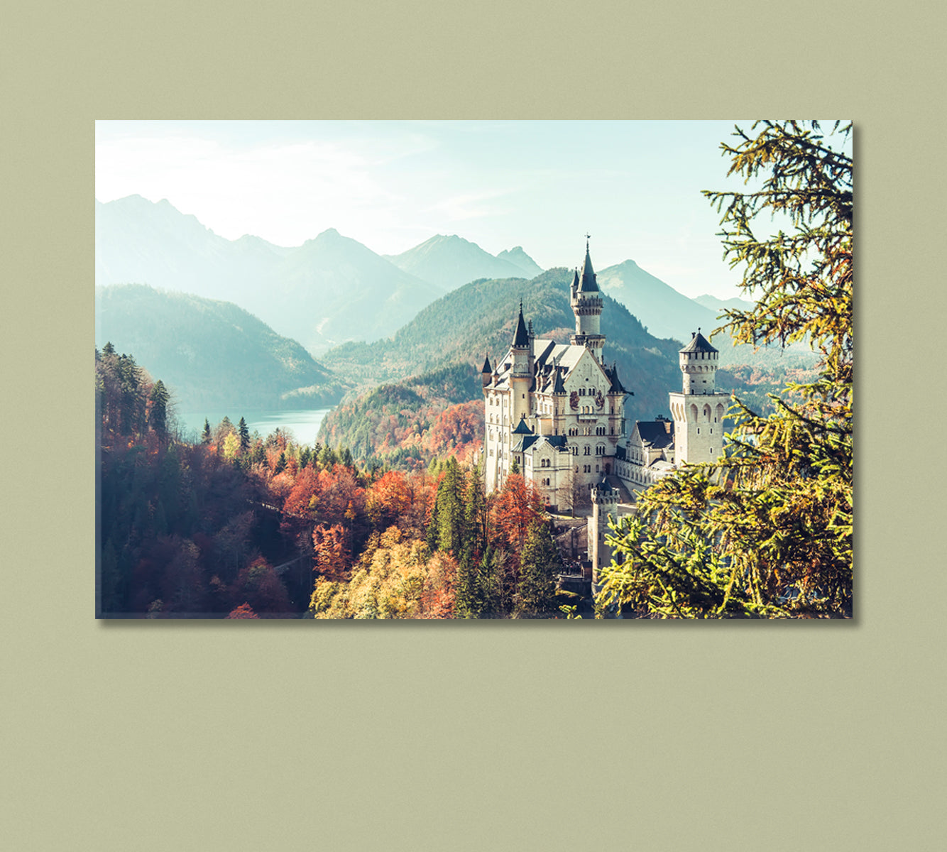 Neuschwanstein Castle Germany Canvas Print-Canvas Print-CetArt-1 Panel-24x16 inches-CetArt