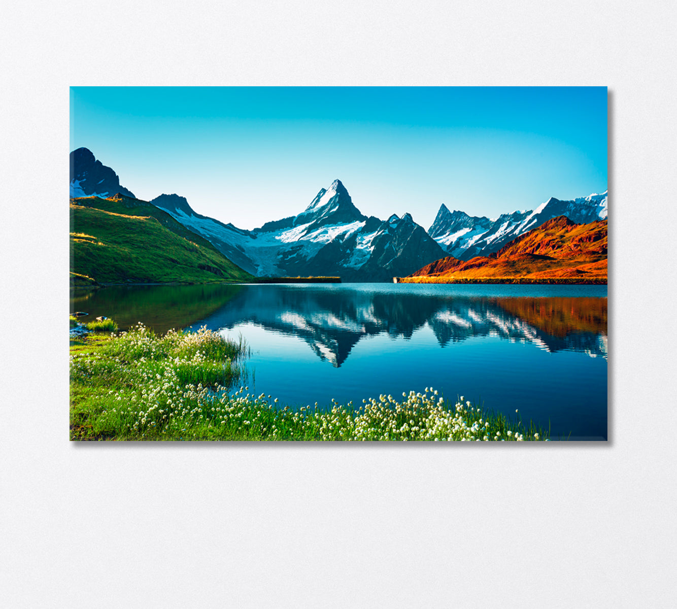 Switzerland Alps Grindelwald Valley Canvas Print-Canvas Print-CetArt-1 Panel-24x16 inches-CetArt