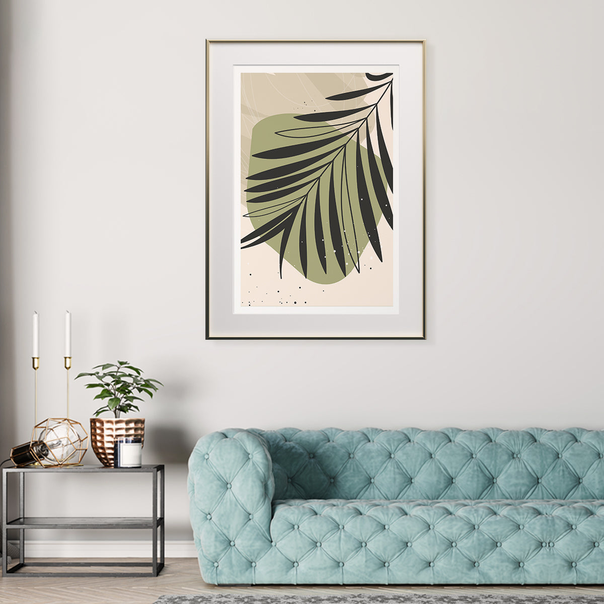 Minimalist Art Green Leaves Poster Wall Art Decor-Vertical Posters NOT FRAMED-CetArt-8″x10″ inches-CetArt