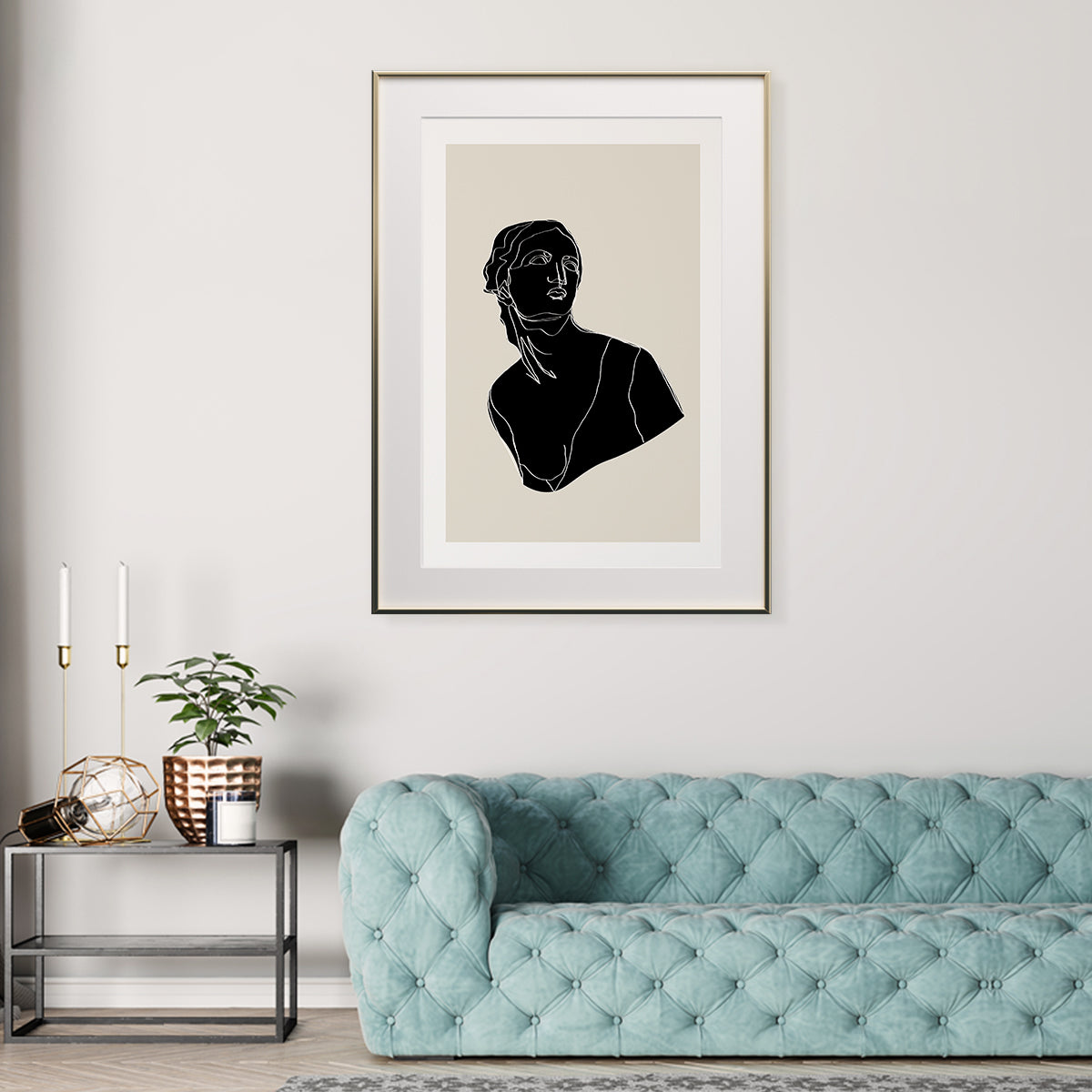 Antique Sculptures Silhouette High Resolution Posters And Art Prints-Vertical Posters NOT FRAMED-CetArt-8″x10″ inches-CetArt