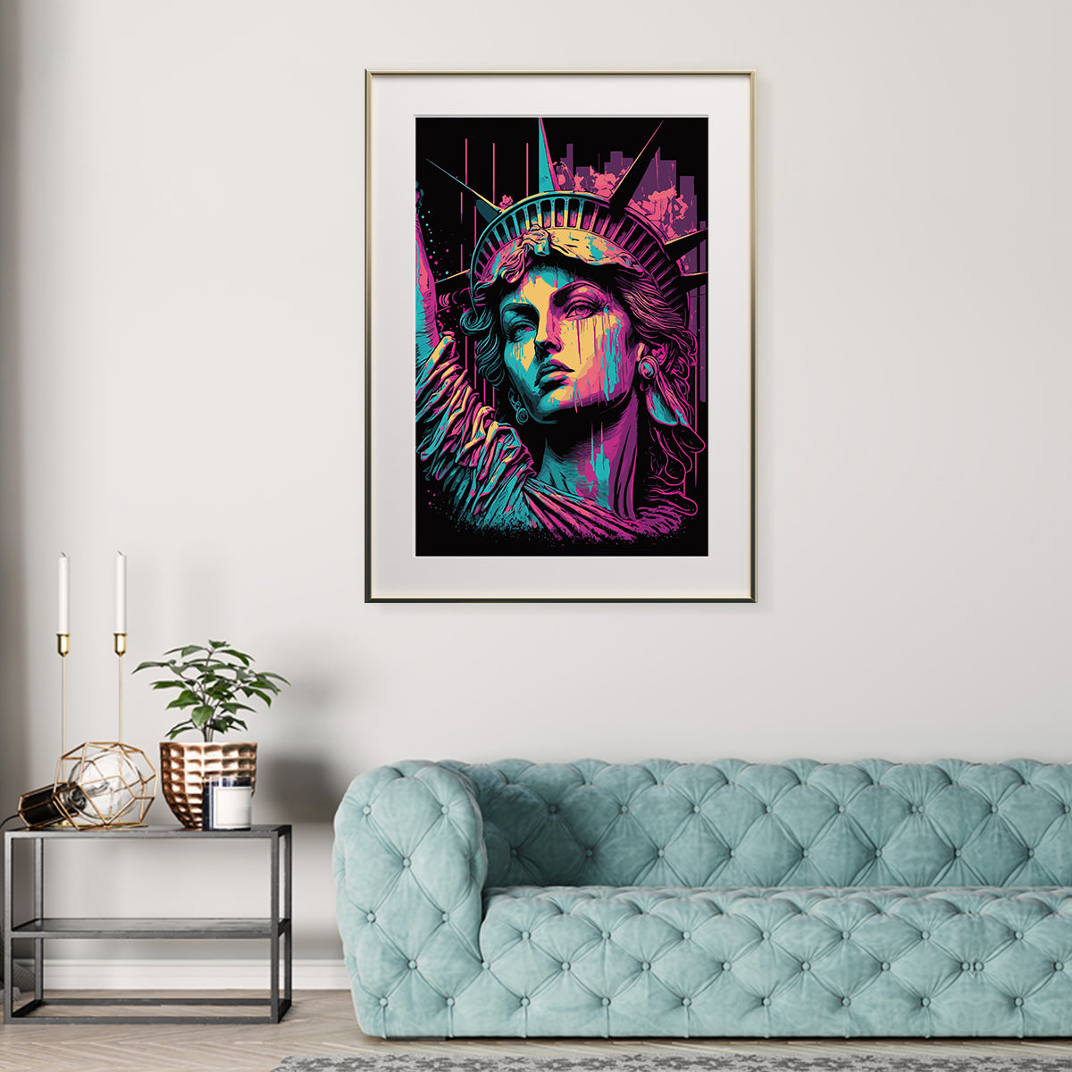 Multicolor Statue of Liberty Poster Print Modern Wall Art-Vertical Posters NOT FRAMED-CetArt-8″x10″ inches-CetArt