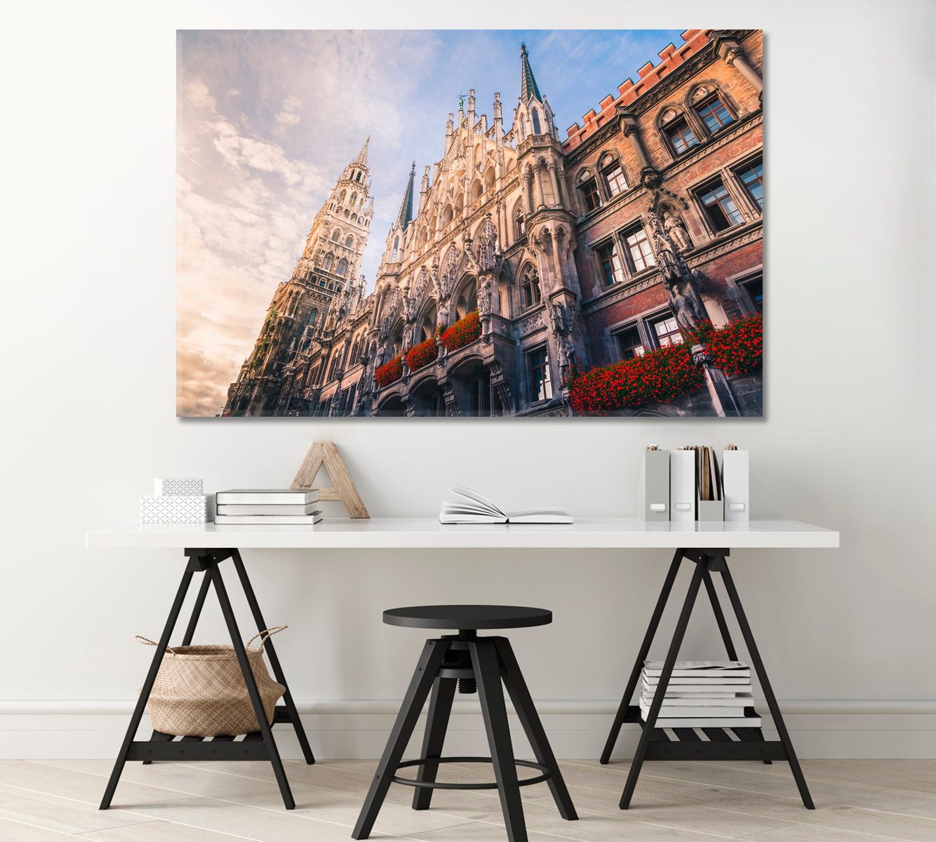 Marienplatz Munich Germany Canvas Print-Canvas Print-CetArt-1 Panel-24x16 inches-CetArt