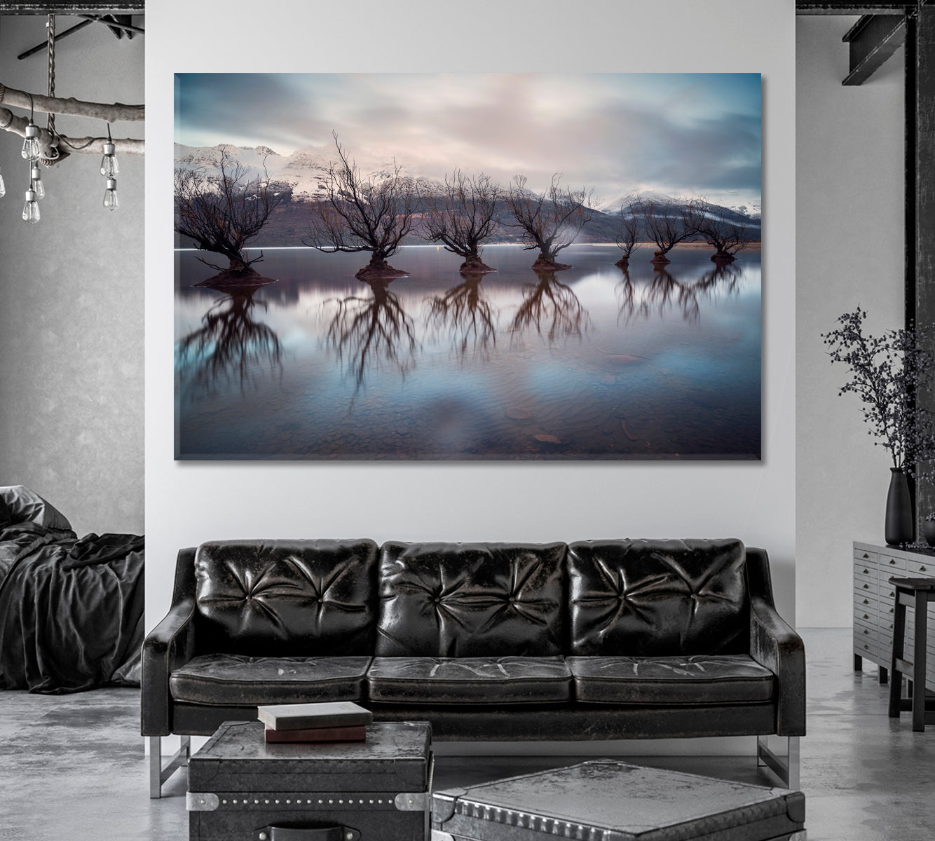 The Willow Trees of Glenorchy New Zealand Canvas Print-Canvas Print-CetArt-1 Panel-24x16 inches-CetArt