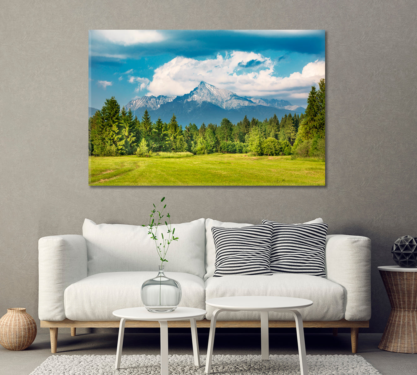 Peak Krivan High Tatras Mountains Slovakia Canvas Print-Canvas Print-CetArt-1 Panel-24x16 inches-CetArt