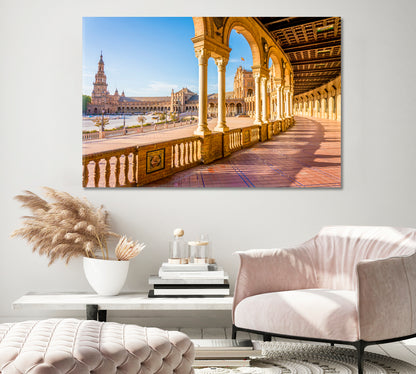 Spain Square Canvas Print-CetArt-1 Panel-24x16 inches-CetArt