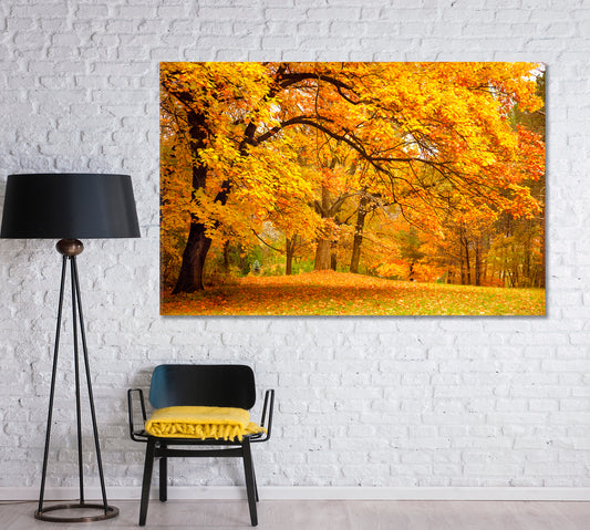 Autumn Landscape Canvas Print-Canvas Print-CetArt-1 Panel-24x16 inches-CetArt