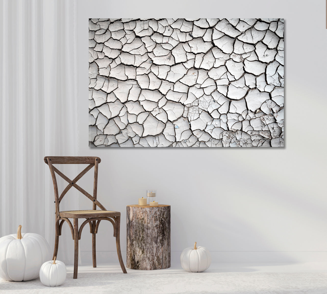 Cracked Land Canvas Print-Canvas Print-CetArt-1 Panel-24x16 inches-CetArt