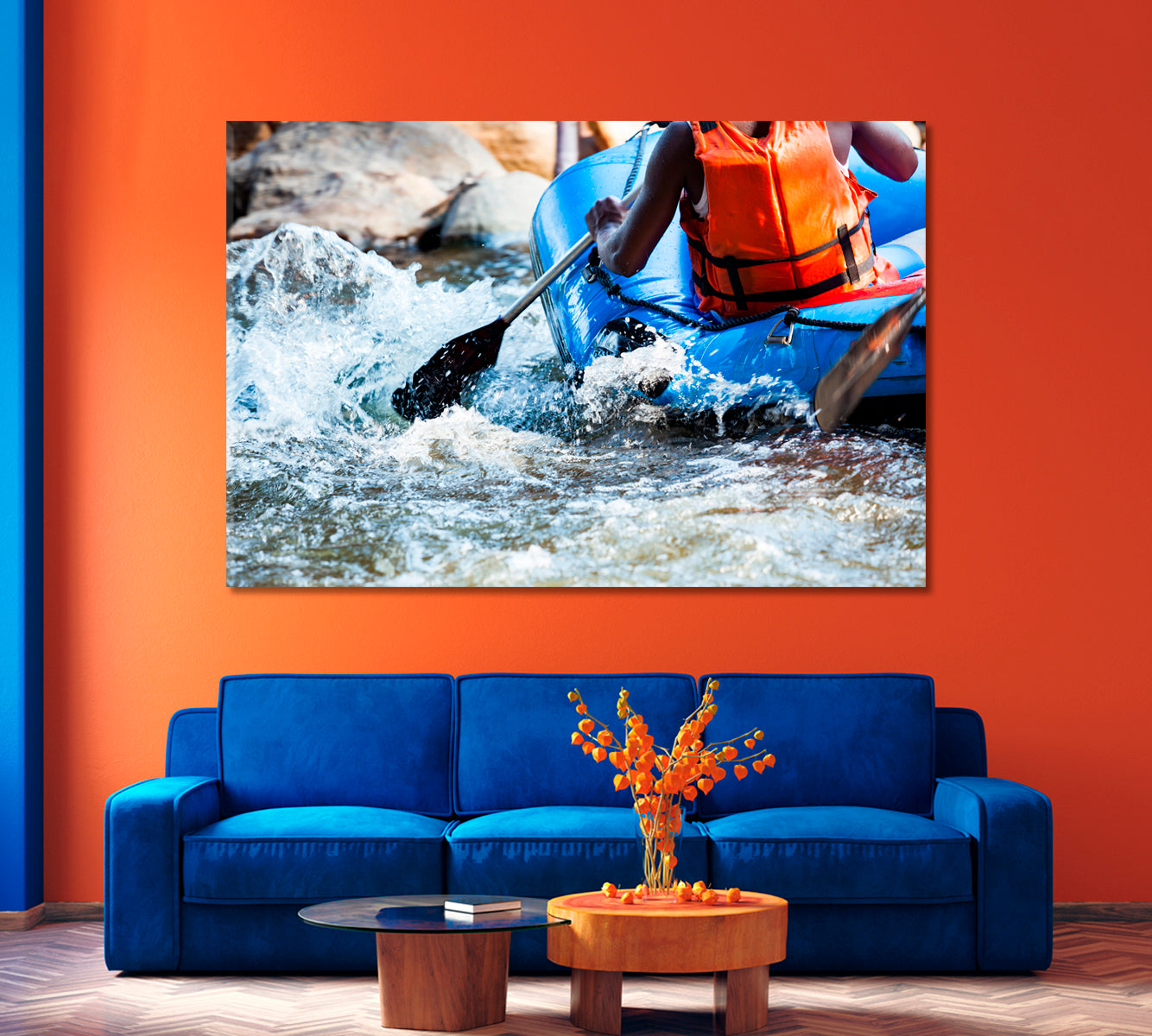 Rafting Canvas Print-Canvas Print-CetArt-1 Panel-24x16 inches-CetArt