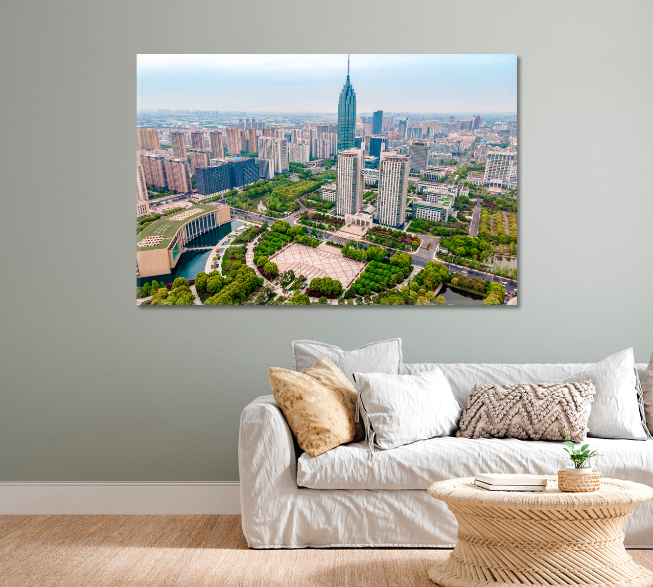 Changzhou Xintiandi Park Canvas Print-Canvas Print-CetArt-1 Panel-24x16 inches-CetArt