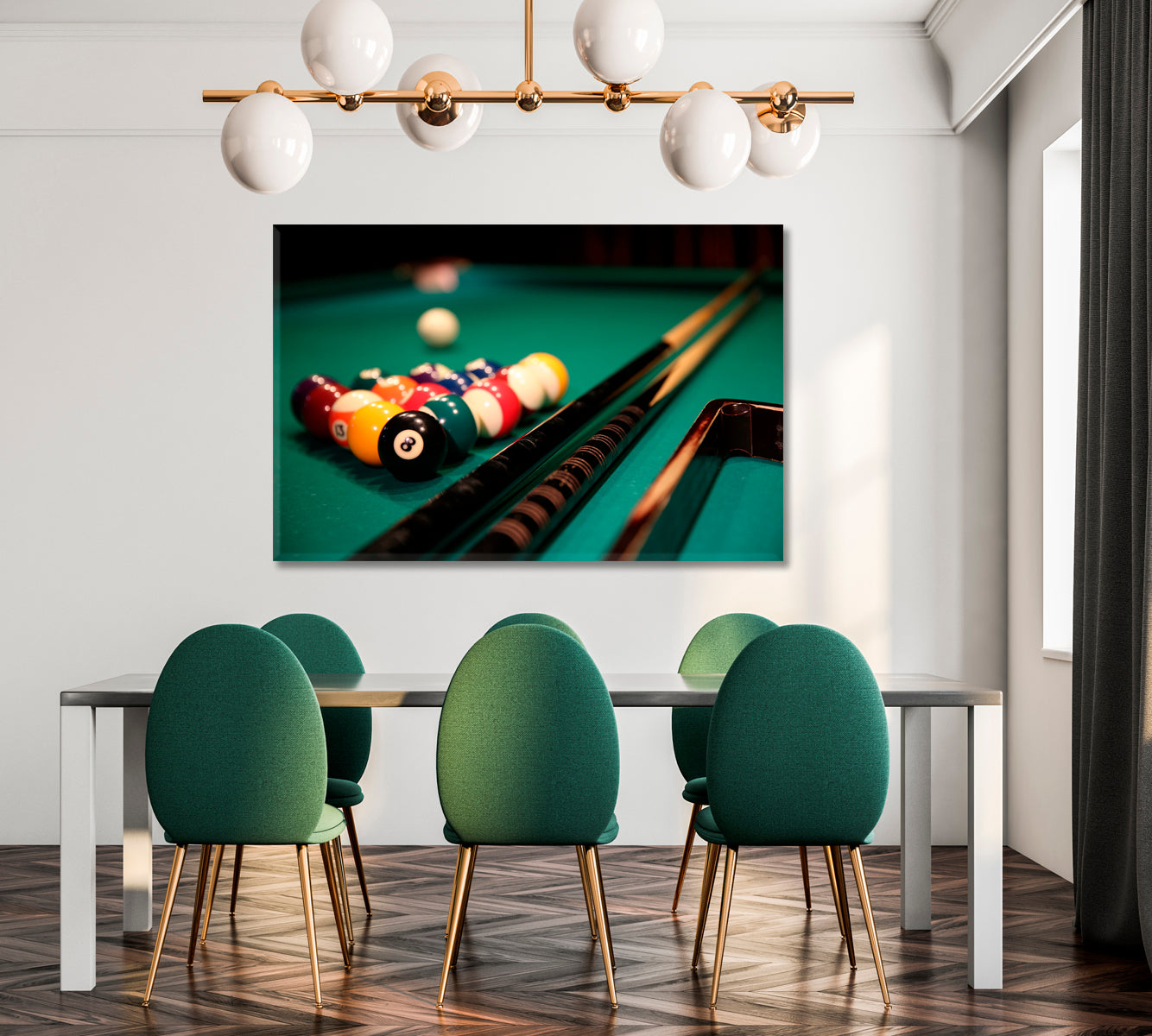 Billiards Canvas Print-Canvas Print-CetArt-1 Panel-24x16 inches-CetArt