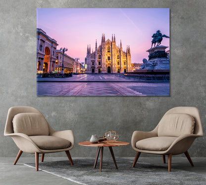 Duomo di Milano Italy Canvas Print-Canvas Print-CetArt-1 Panel-24x16 inches-CetArt