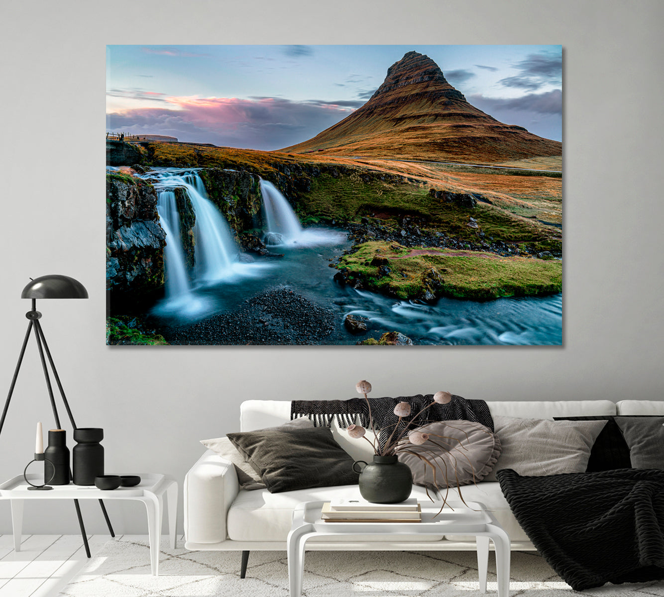 Mount Kirkjufell in Western Iceland Canvas Print-Canvas Print-CetArt-1 Panel-24x16 inches-CetArt