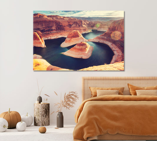 Beautiful Powell Lake Utah USA Canvas Print-Canvas Print-CetArt-1 Panel-24x16 inches-CetArt