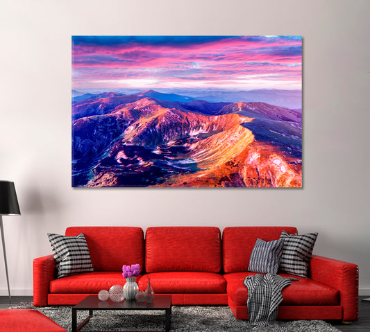 Stunning Mountain Landscape Canvas Print-Canvas Print-CetArt-1 Panel-24x16 inches-CetArt