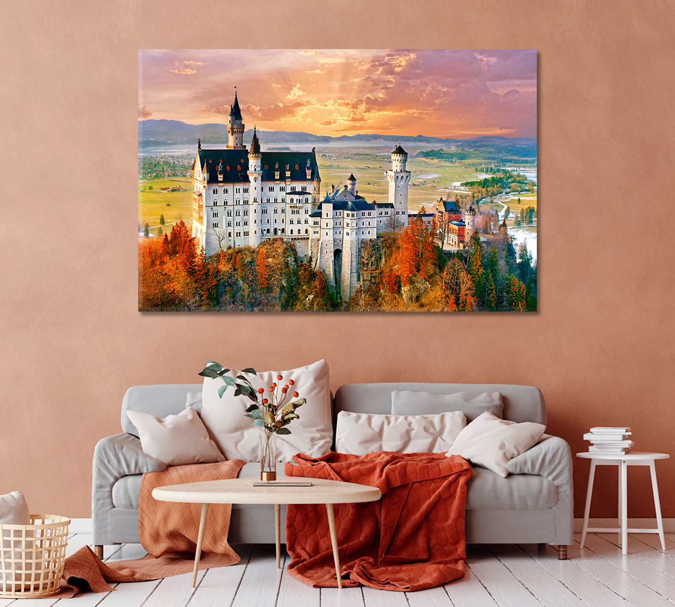 Neuschwanstein Castle Germany Canvas Print-Canvas Print-CetArt-1 Panel-24x16 inches-CetArt