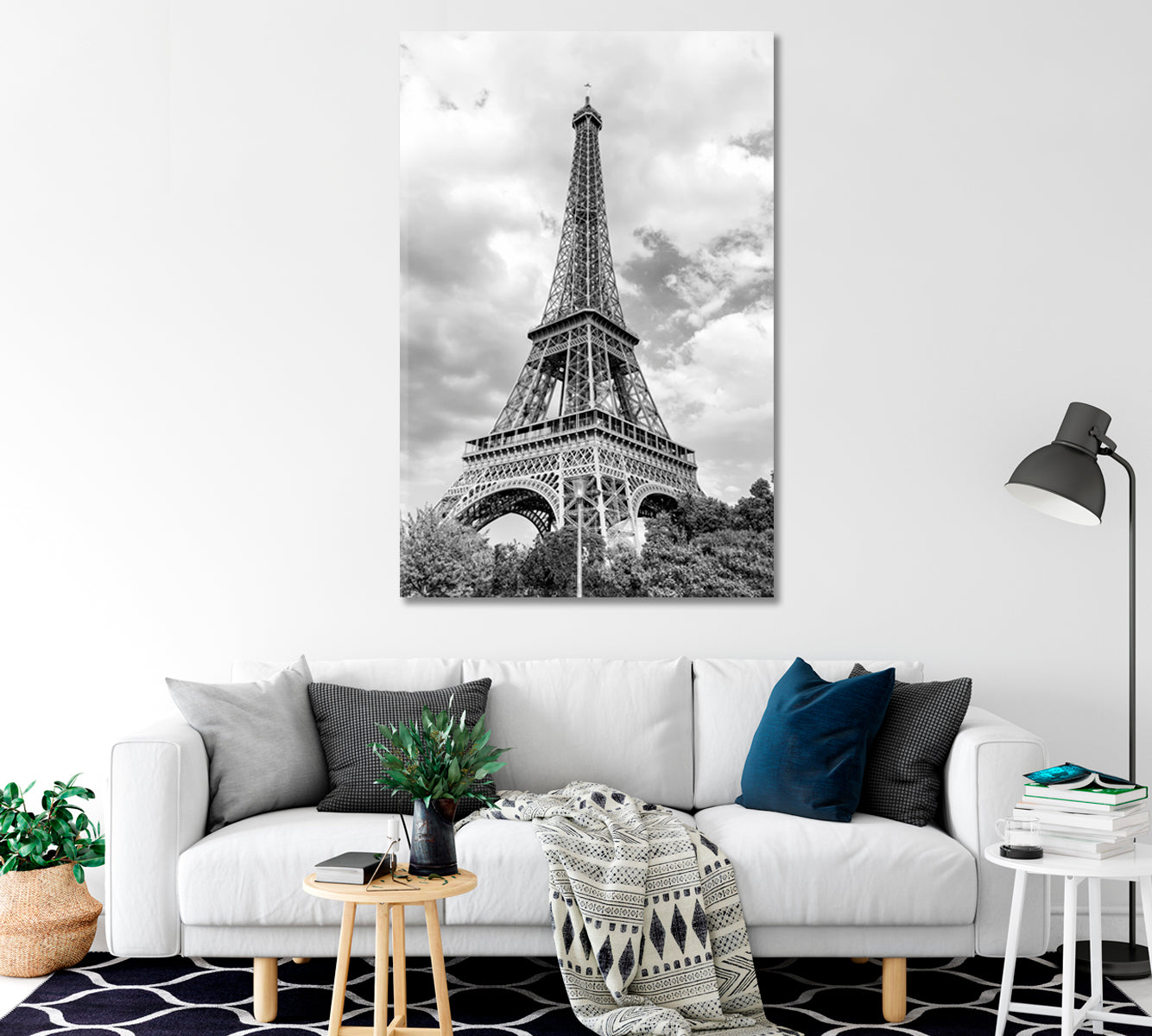 Eiffel Tower Symbol of Paris Canvas Print-Canvas Print-CetArt-1 panel-16x24 inches-CetArt