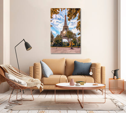 Eiffel Tower in Paris Canvas Print-Canvas Print-CetArt-1 panel-16x24 inches-CetArt