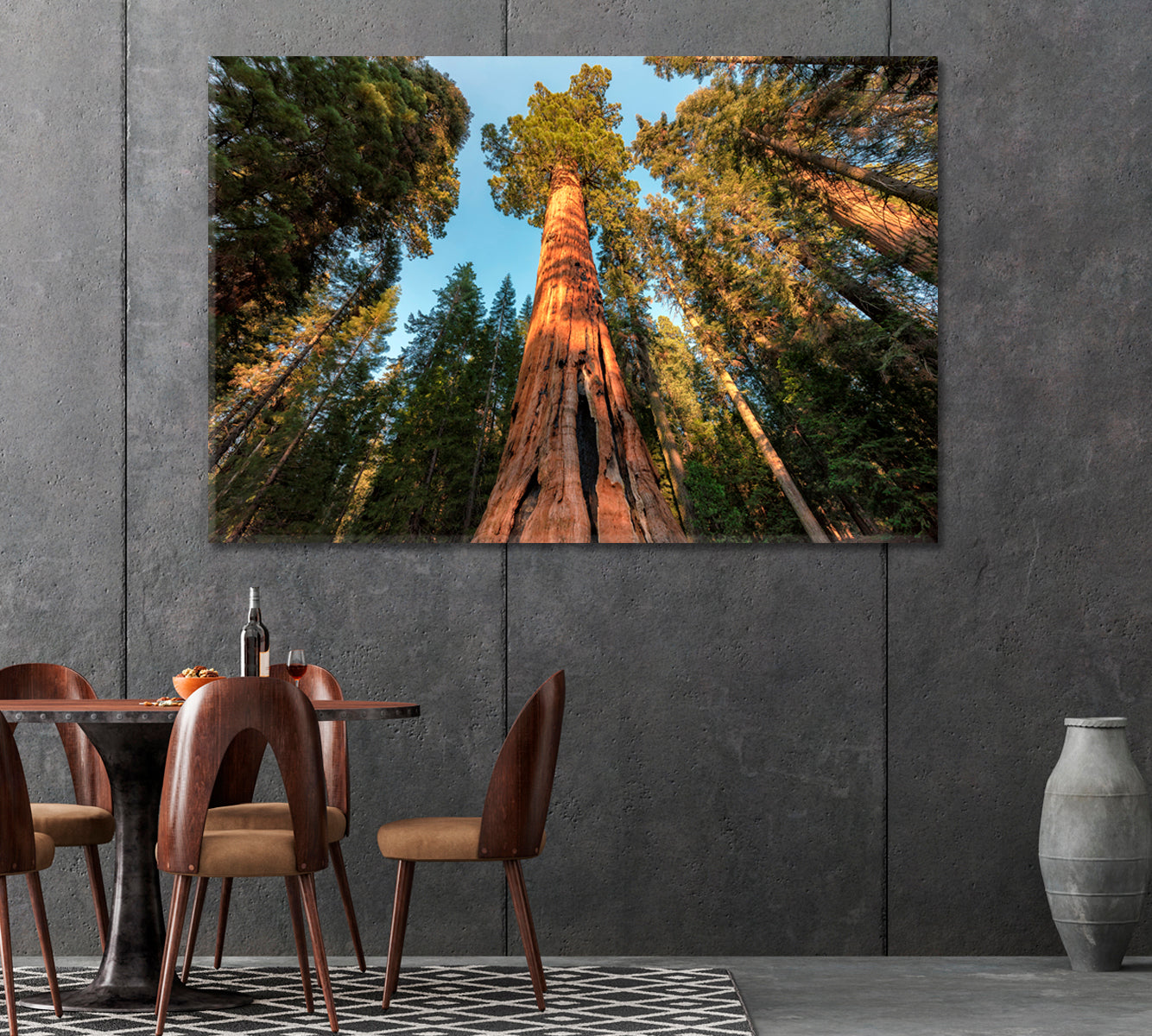 Giant Sequoia Trees Canvas Print-Canvas Print-CetArt-1 Panel-24x16 inches-CetArt