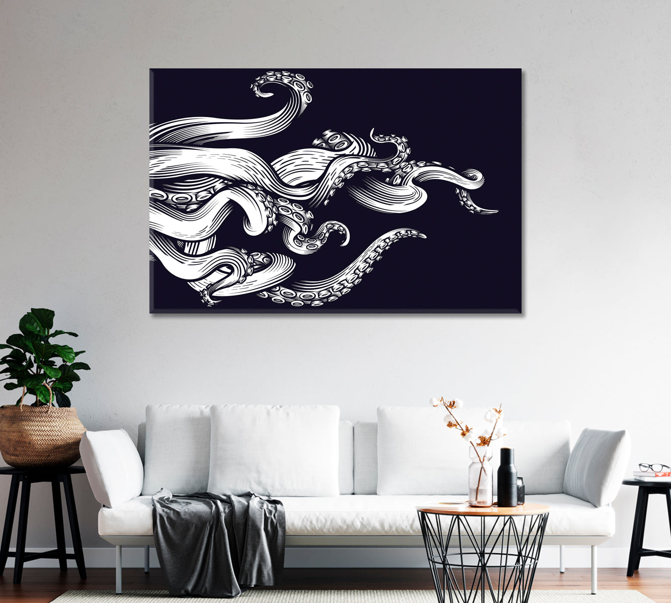 Octopus Tentacles Canvas Print-Canvas Print-CetArt-1 Panel-24x16 inches-CetArt