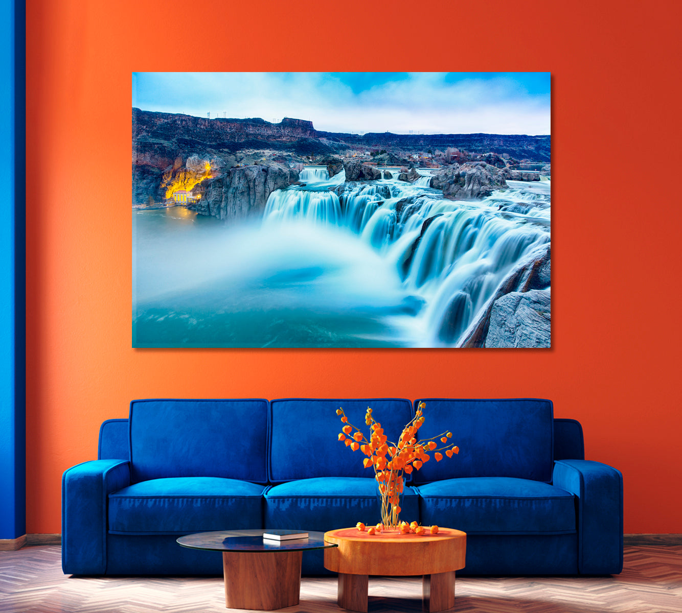 Shoshone Falls Idaho USA Canvas Print-Canvas Print-CetArt-1 Panel-24x16 inches-CetArt