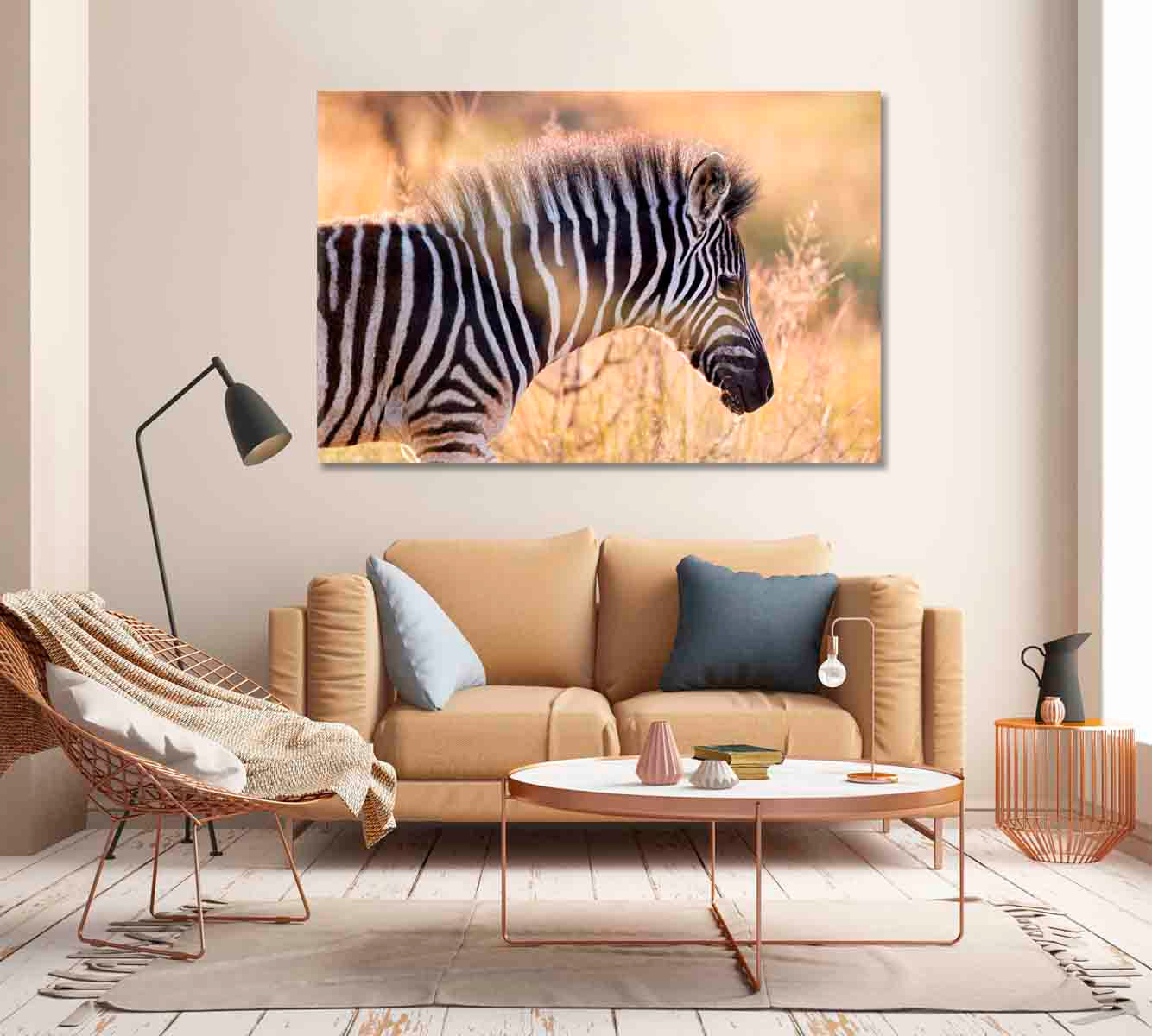 Hartmann's Mountain Zebra Canvas Print-Canvas Print-CetArt-1 Panel-24x16 inches-CetArt