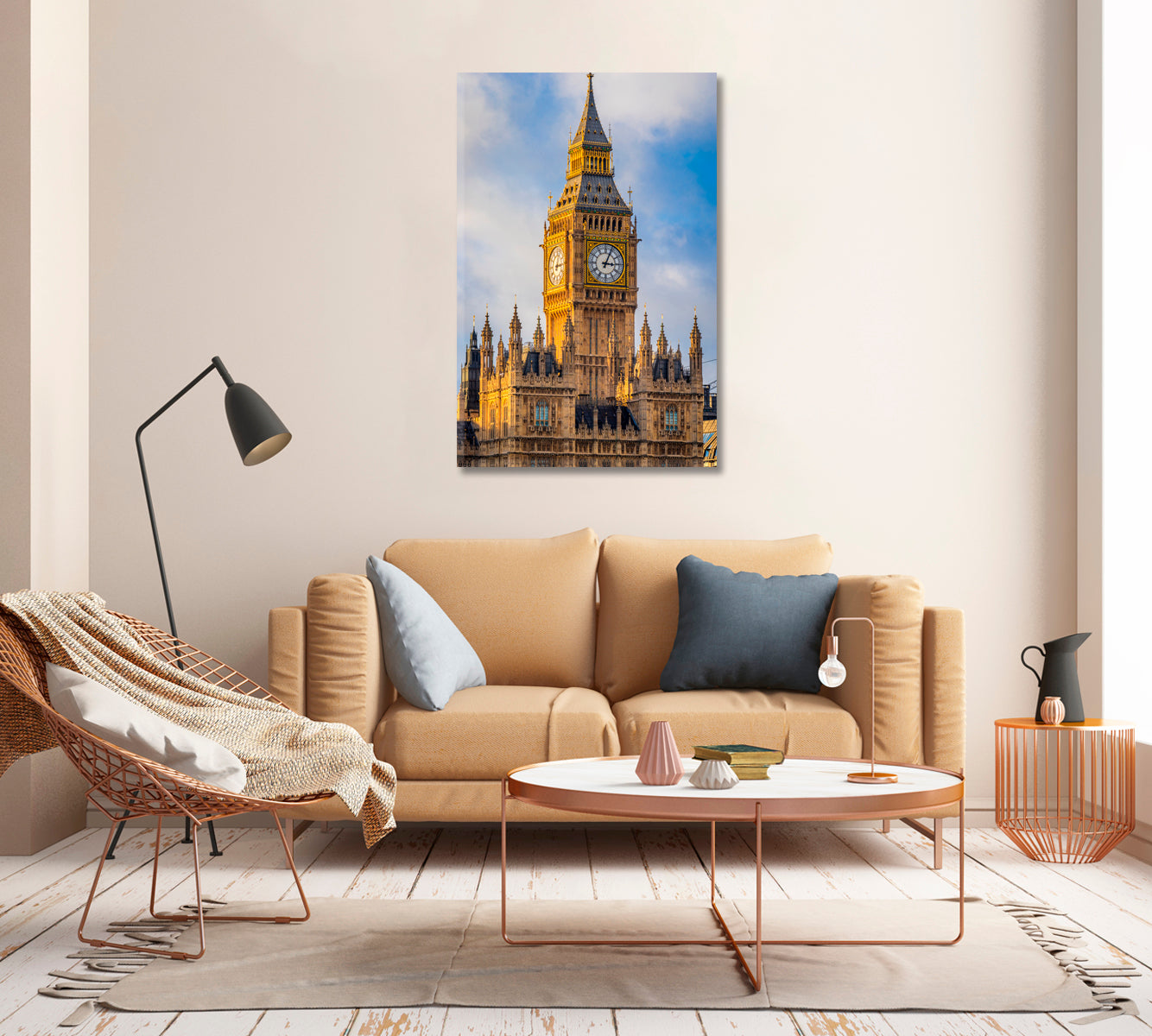 Big Ben Close Up London Canvas Print-Canvas Print-CetArt-1 panel-16x24 inches-CetArt