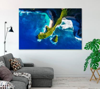 Kelingking Beach Bali Indonesia Canvas Print-Canvas Print-CetArt-1 Panel-24x16 inches-CetArt