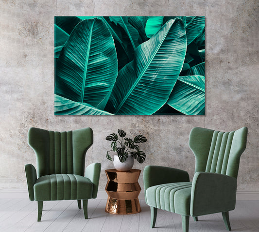 Large Palm Leaves Canvas Print-Canvas Print-CetArt-1 Panel-24x16 inches-CetArt