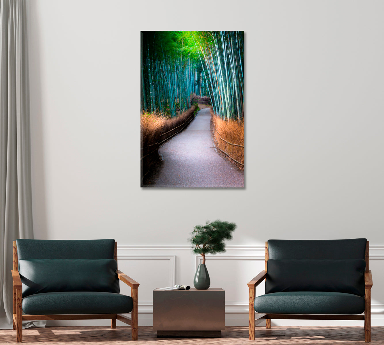 Arashiyama Bamboo Grove Kyoto Japan Canvas Print-Canvas Print-CetArt-1 panel-16x24 inches-CetArt