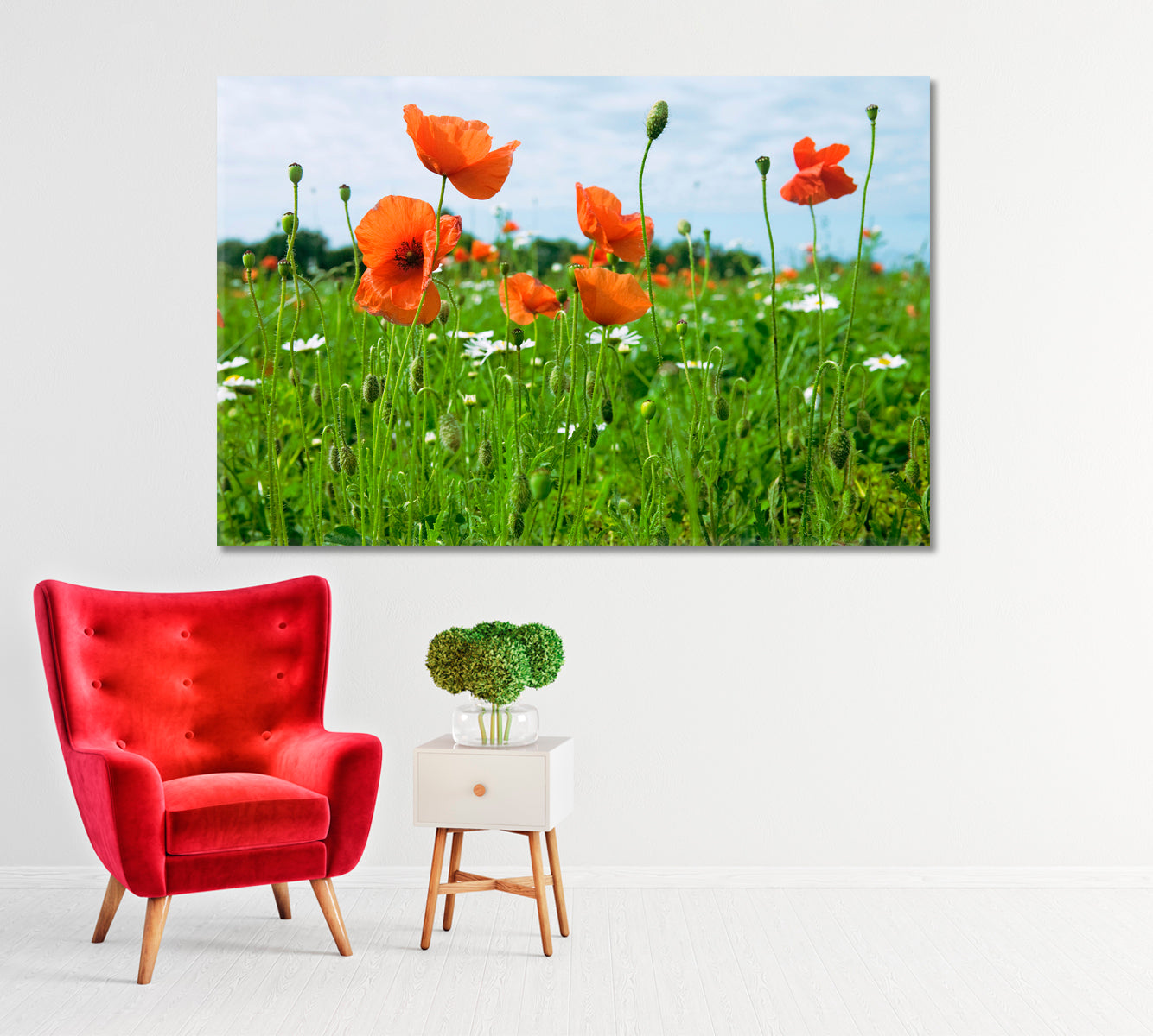 Wildflowers Canvas Print-Canvas Print-CetArt-1 Panel-24x16 inches-CetArt