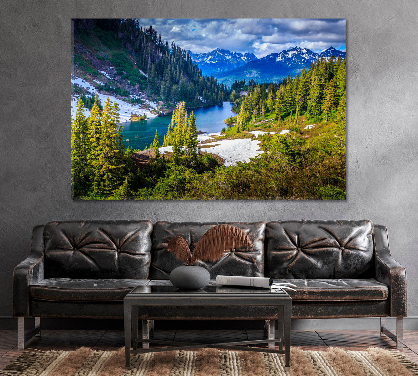 Glacier National Park Montana USA Canvas Print-Canvas Print-CetArt-1 Panel-24x16 inches-CetArt