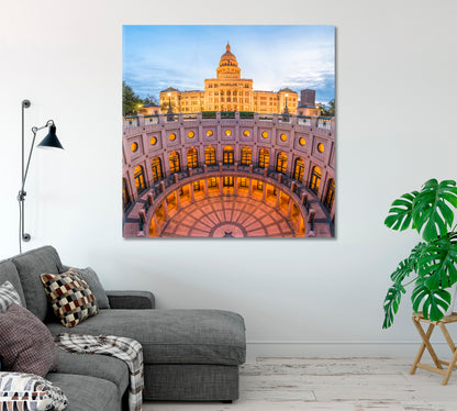 Texas State Capitol Building Canvas Print-Canvas Print-CetArt-1 panel-12x12 inches-CetArt