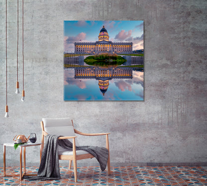 Utah Capitol Salt Lake City Canvas Print-Canvas Print-CetArt-1 panel-12x12 inches-CetArt