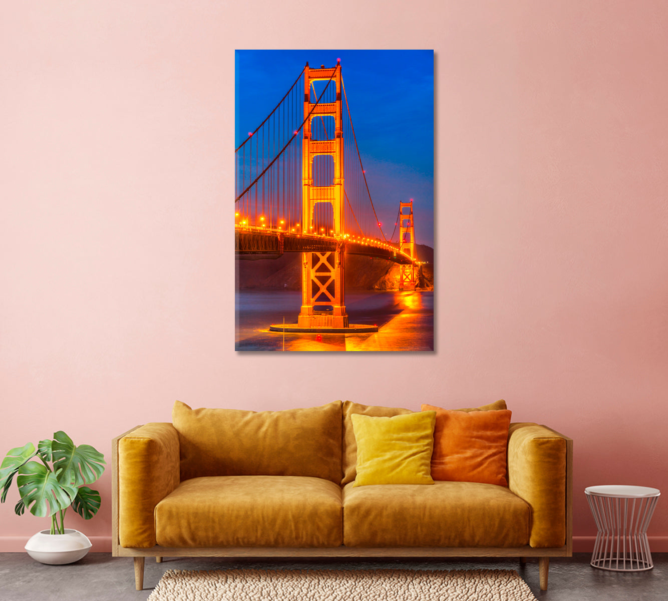 Golden Gate Bridge San Francisco USA Canvas Print-Canvas Print-CetArt-1 panel-16x24 inches-CetArt