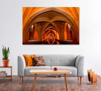 Baths of Lady Maria de Padilla Andalucia Canvas Print-Canvas Print-CetArt-1 Panel-24x16 inches-CetArt