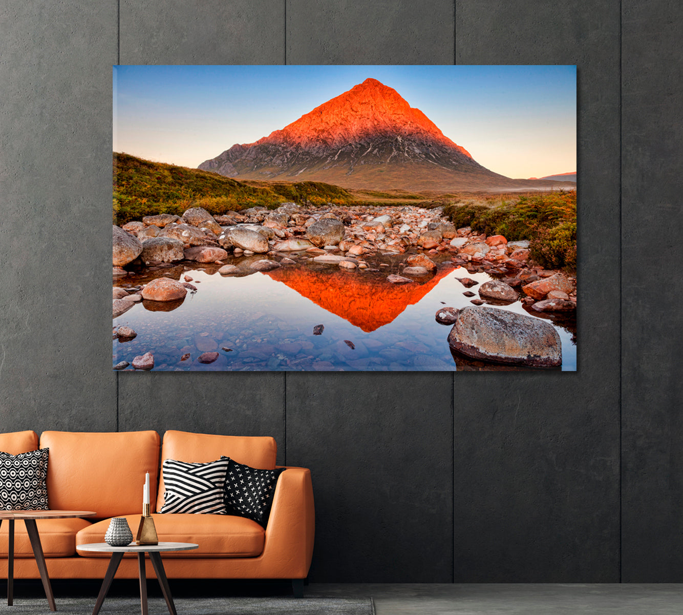 Mount Buachaille Etive Mor Scotland Canvas Print-Canvas Print-CetArt-1 Panel-24x16 inches-CetArt